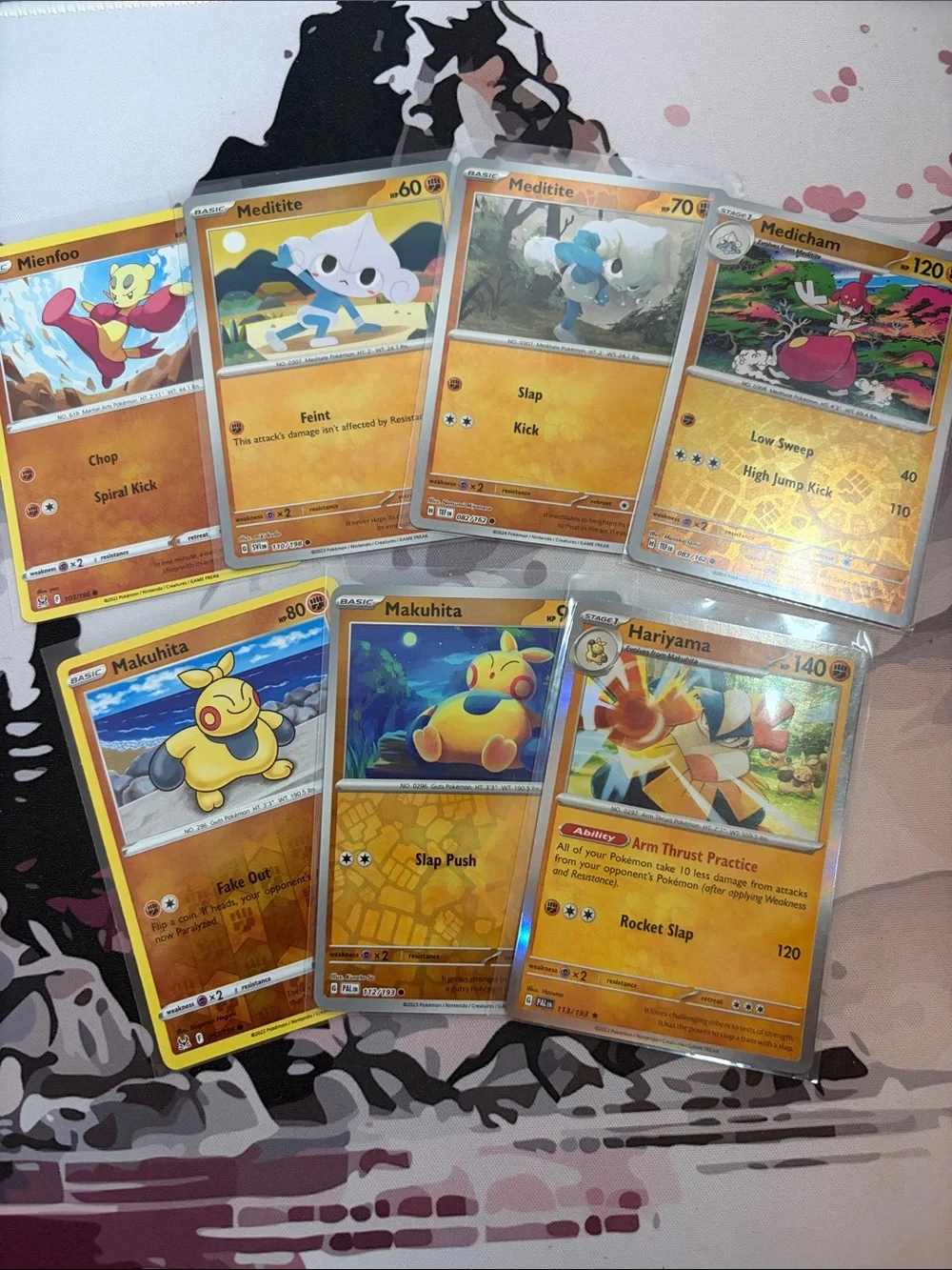 Mienshao, Meditite, Medicham, Makuhita & Hariyama Pokémon Fighting Lot 🥊 5/$25